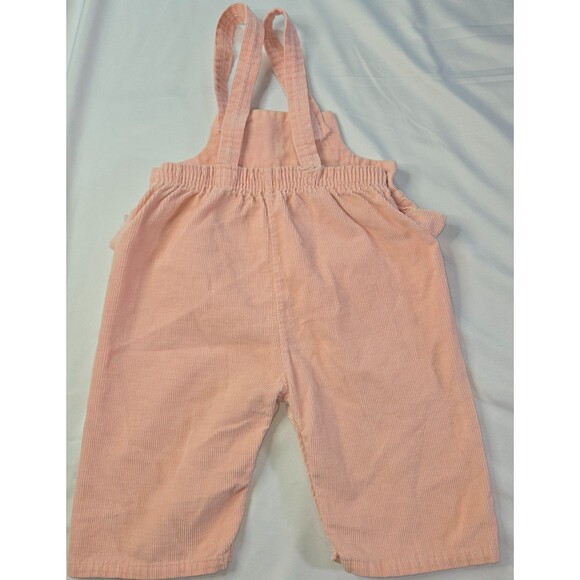 Vintage Girls 2T Jumpsuit Overalls Pink Red Brown Embroidered Cats Dogs Corduroy - Picture 9 of 16